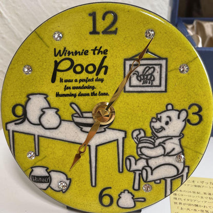  Winnie the Pooh Italian pottery frame wall clock 