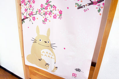 My Neighbor Totoro "Sakura Dance" Door Curtain Made in Japan