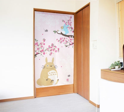 My Neighbor Totoro "Sakura Dance" Door Curtain Made in Japan