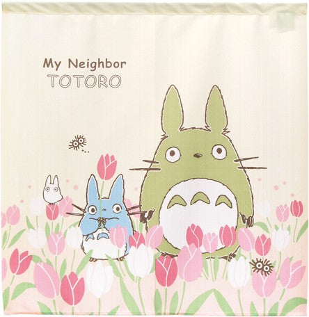 Totoro Goodwill "Four Seasons Plant Tulip" Door Curtain Made in Japan