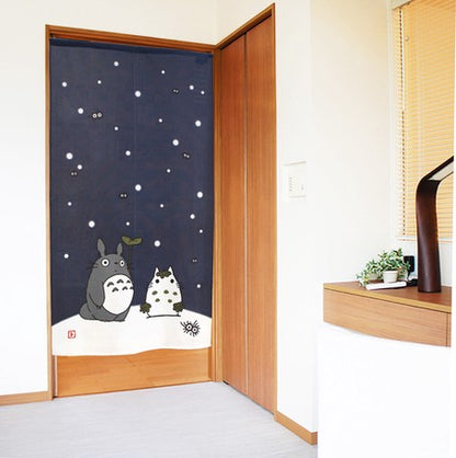 Totoro Goodwill "Snowman" curtain made in Japan