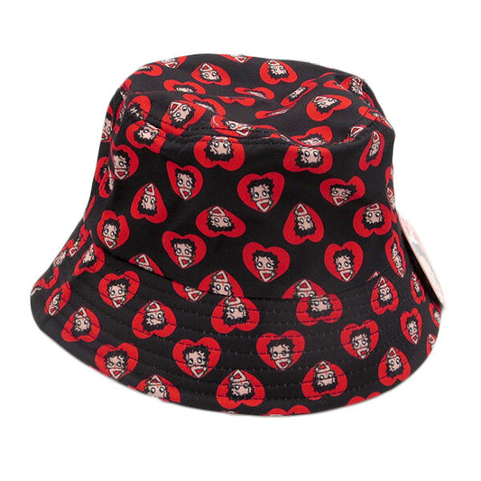  Betty Boop Red Heart Bucket Hat 