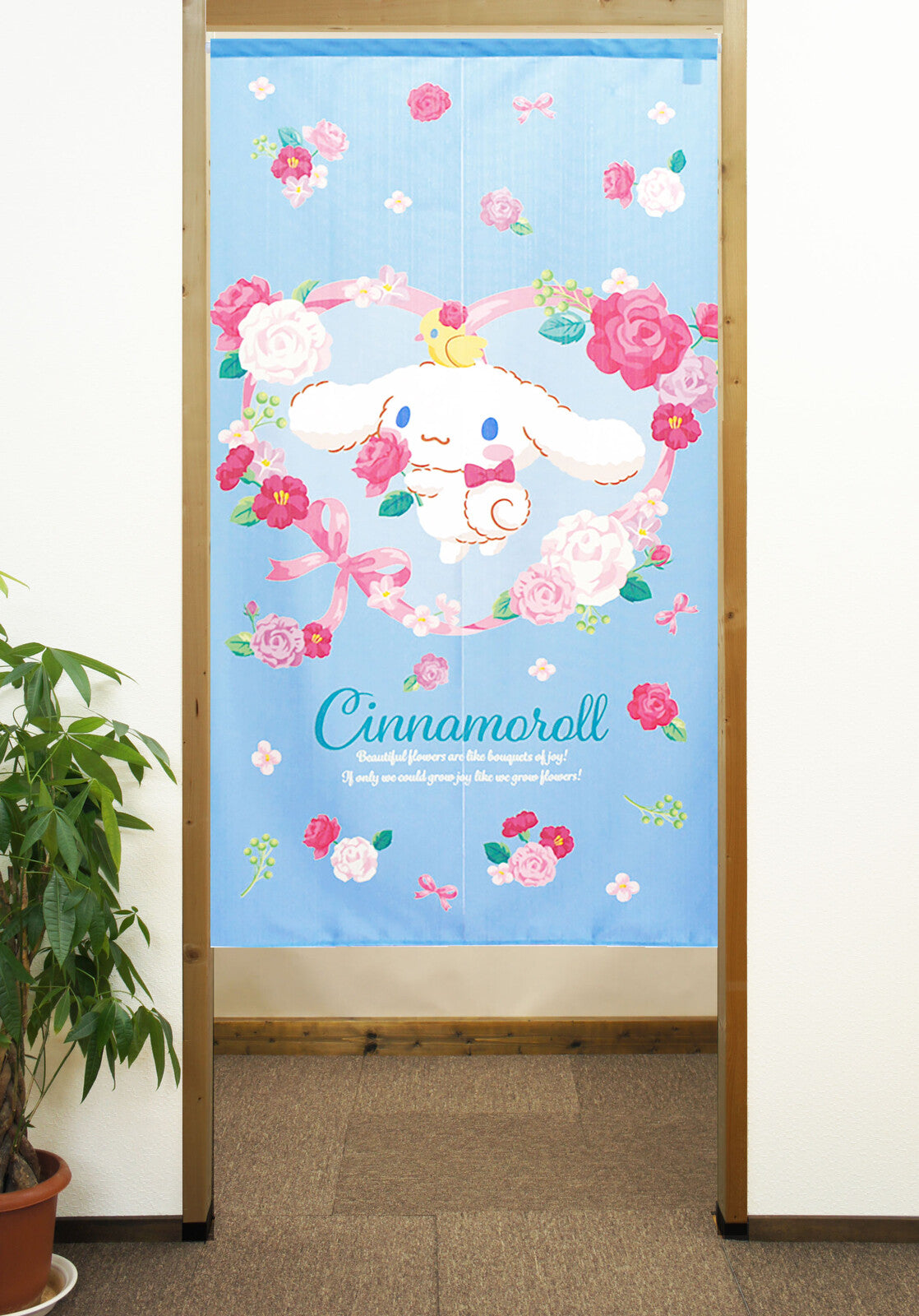 SANRIO - “Cinnamoroll Heart Ribbon” 門簾 日本製 - Morisawa.Mall