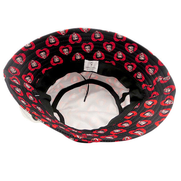  Betty Boop Red Heart Bucket Hat 