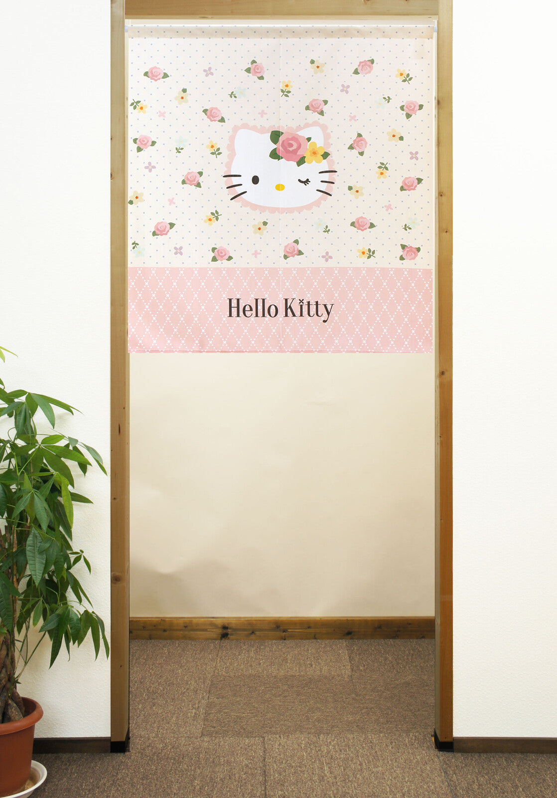 Sanrio - Hello Kitty Rose 門簾 日本製 - Morisawa.Mall