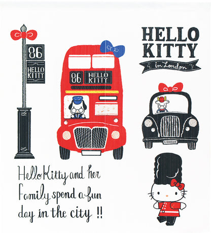 Sanrio - Hello Kitty London Bus 門簾 日本製 - Morisawa.Mall