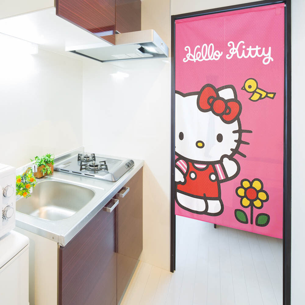 Sanrio - Hello Kitty Kiiroi Tori 門簾 日本製 - Morisawa.Mall