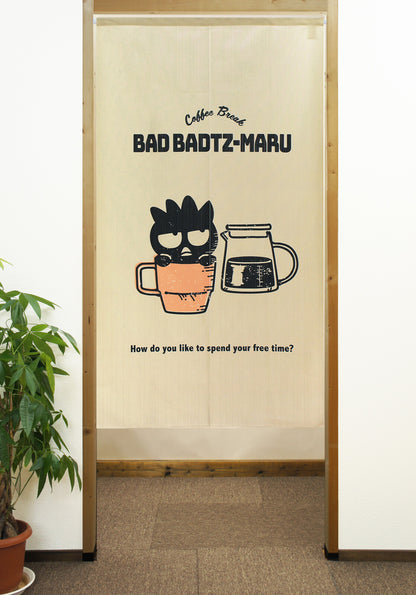 SANRIO - Badtz-Maru Coffee Time 門簾 日本製 - Morisawa.Mall