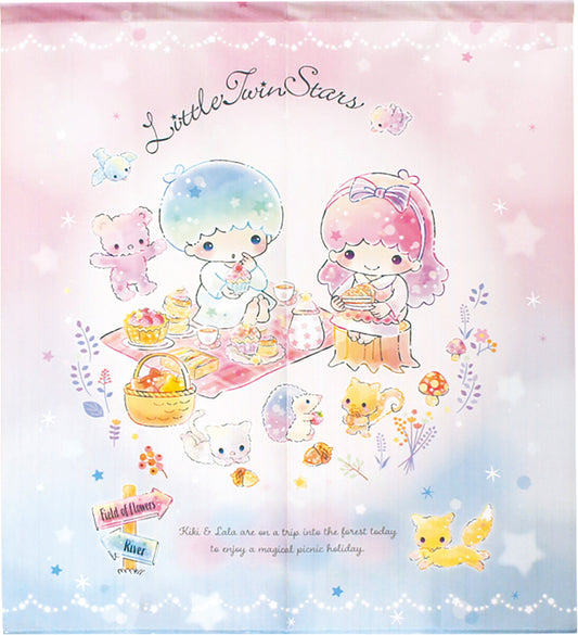 Sanrio - 小雙星魔法野餐 門簾 日本製 - Morisawa.Mall