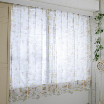  Winnie the Pooh Level 2 Blackout Insulation Lace Window Sheer Curtains Set of 4 