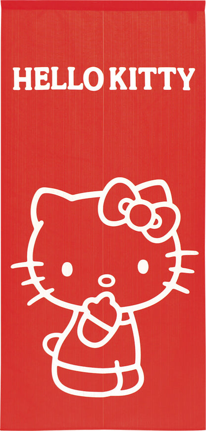 Sanrio - Hello Kitty_Simple Line 門簾 日本製 - Morisawa.Mall