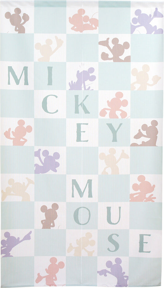DISNEY - Mickey 剪影 門簾 日本製 - Morisawa.Mall