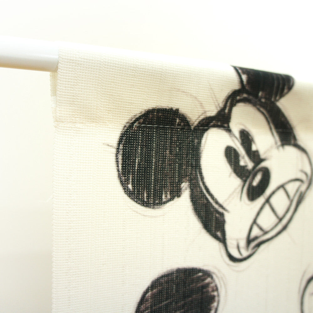 DISNEY - Mickey Face 門簾 日本製 - Morisawa.Mall