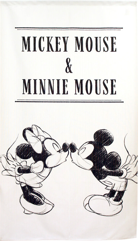 DISNEY - Mickey&Minnie 門簾 日本製 - Morisawa.Mall