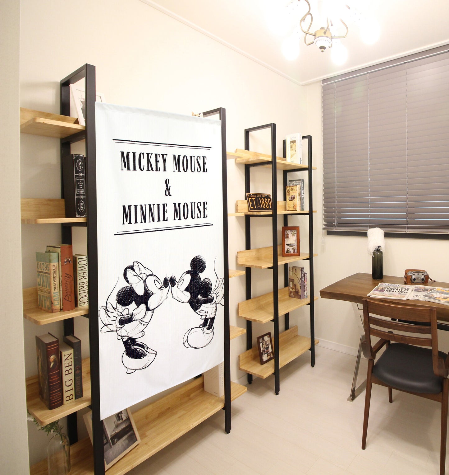 DISNEY - Mickey&Minnie 門簾 日本製 - Morisawa.Mall