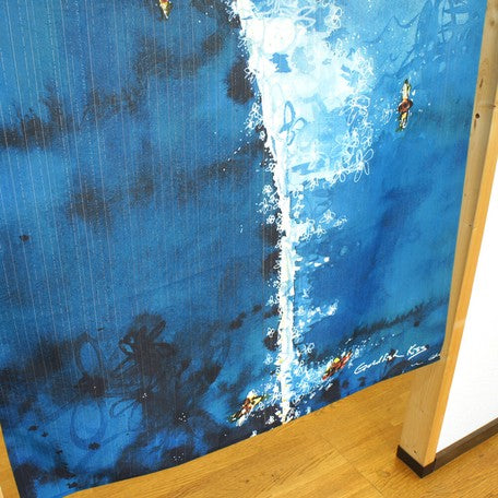 Hawaii "above_the_set" curtain made in Japan 85X150cm