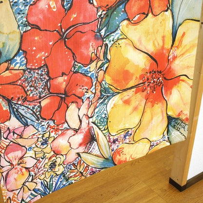 Hawaii "Pops_of_Color" curtain made in Japan 85X150cm