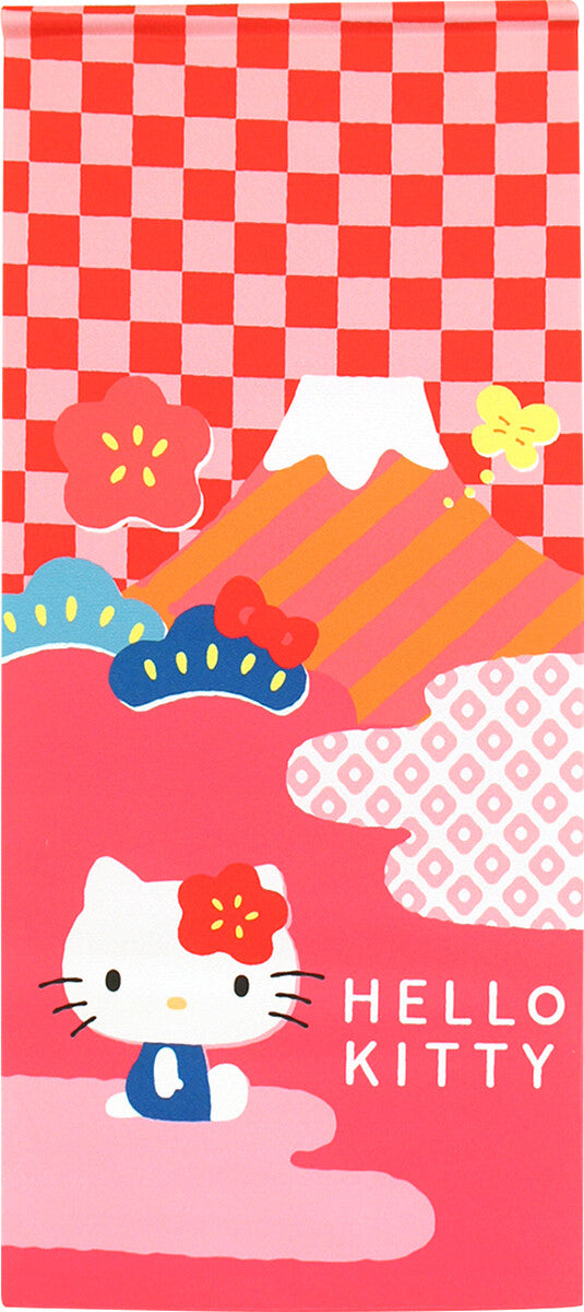 Sanrio Hello Kitty 日本圖案 毛巾掛毯 33x75 cm 日本製