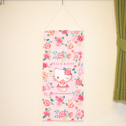 Sanrio Hello Kitty Rose Garden Towel Tapestry 33x75 cm Made in Japan