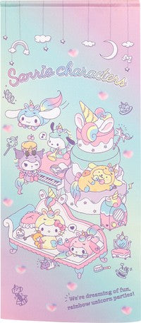 Sanrio Characters Unicorn Party Towel Tapestry 33x75cm Made in Japan