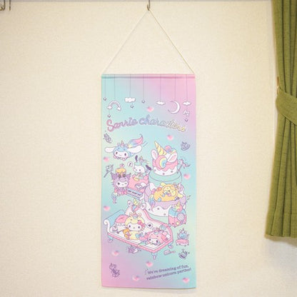 Sanrio Characters Unicorn Party Towel Tapestry 33x75cm Made in Japan