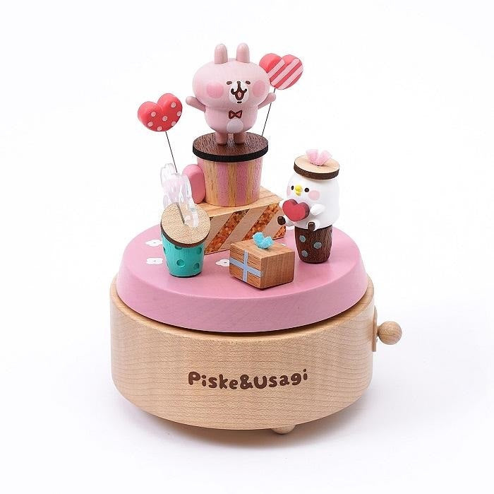 Kanahera's Little Animals P and Pink Bunny Music Box [In stock]