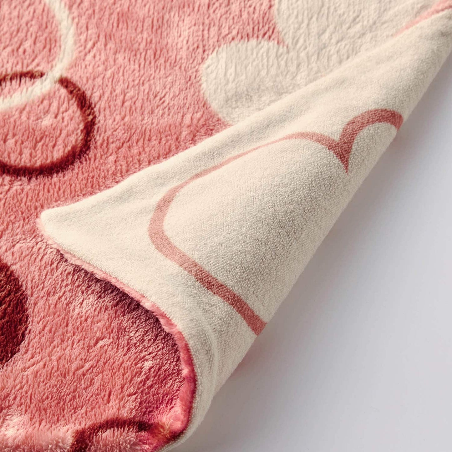  Mickey Pattern Microfiber Soft Fleece Reversible Sheet Duvet Cover 3-Pack Pink (Single/Double) 