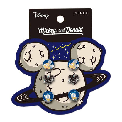 Mickey &amp; Donald earrings 6-piece set in stock