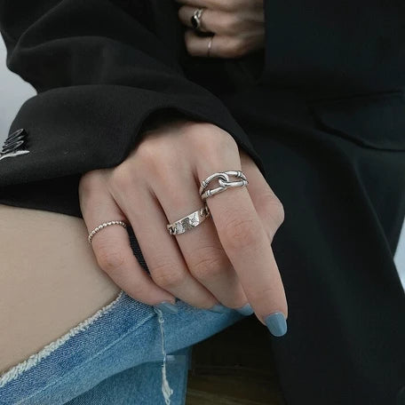 S925 Silver Minimalist Design Ring