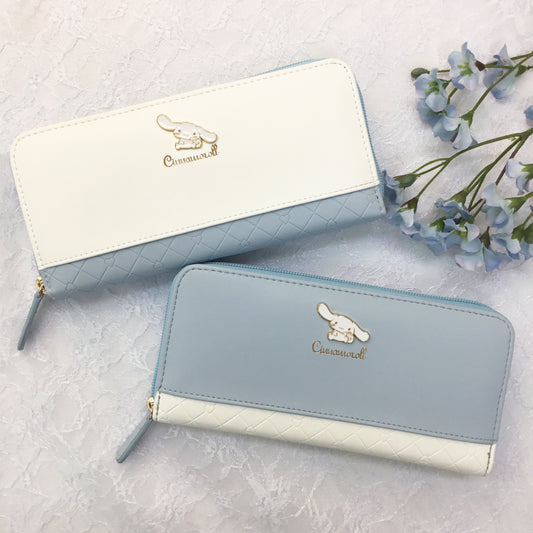  Sanrio Cinnamoroll Long Leather Wallet (Blue/White) 