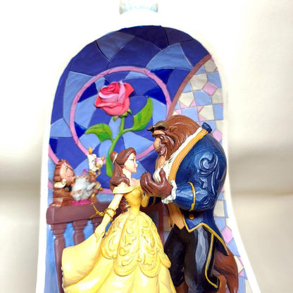 Disney Traditions Beauty and the Beast Rose Dome 30th Anniversary Decoration